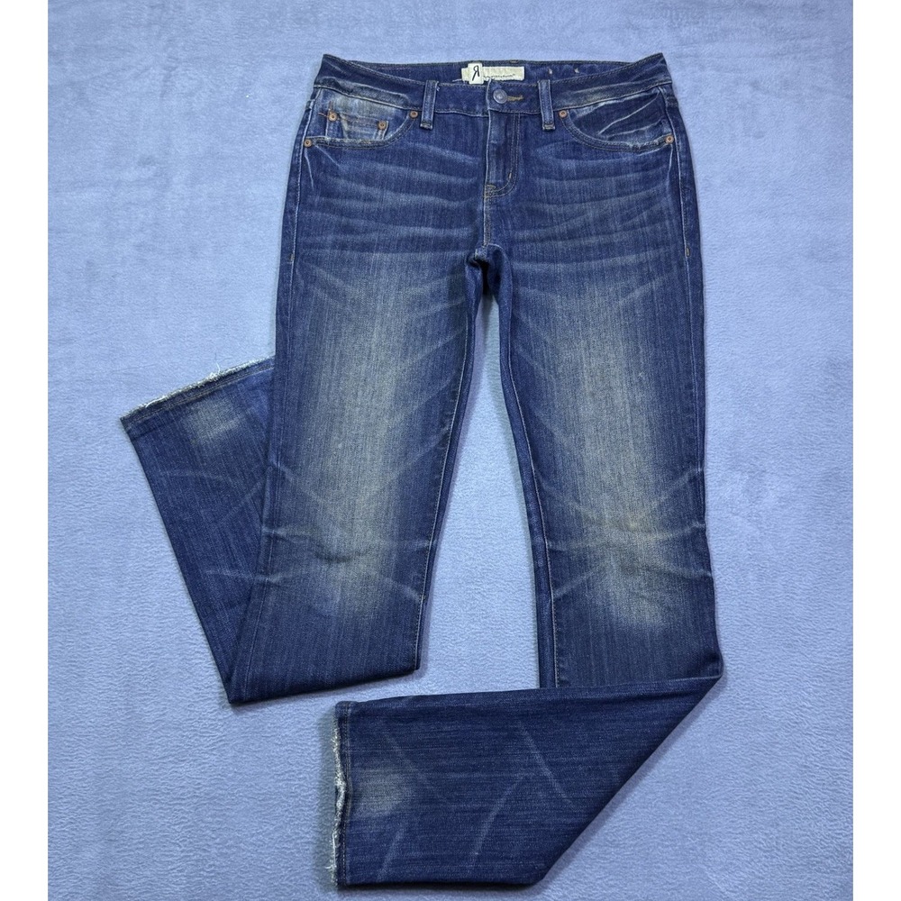 Rock Revival Remix Jeans Womens 28x33 Midrise Skinny Vintage Indigo Denim USA